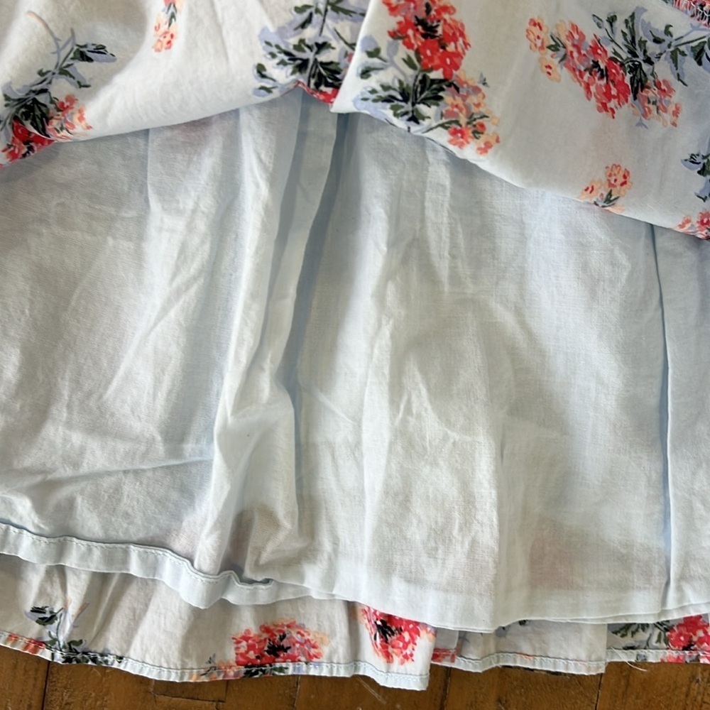 Janie and jack blue floral bouquet ruffled dress - Picture 5 of 7